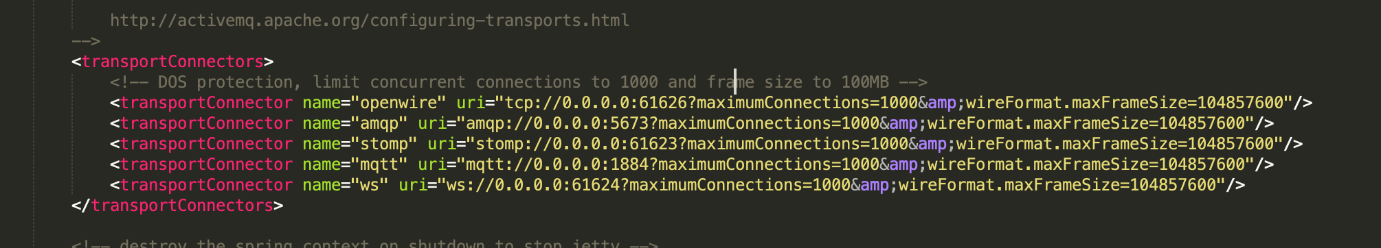 activeMq 修改端口号